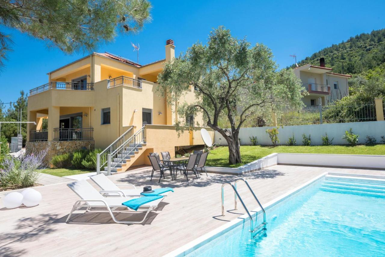 Louloudis Pool Villa Skala Rachoni  Exteriér fotografie