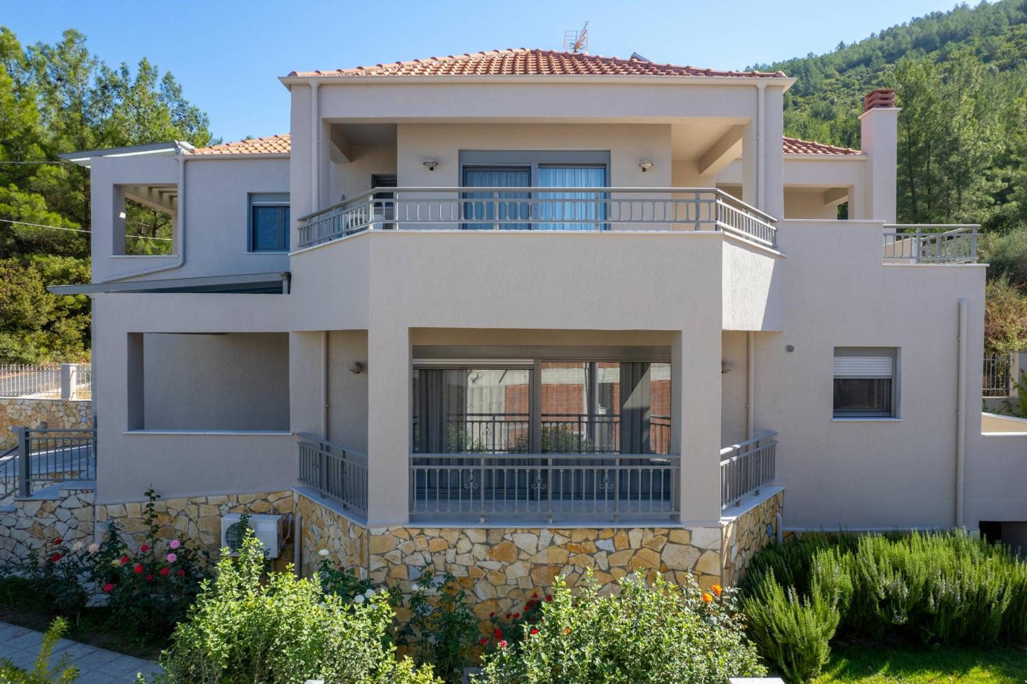 Louloudis Pool Villa Skala Rachoni  Exteriér fotografie