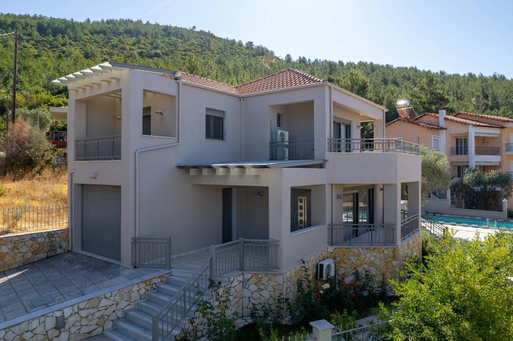 Louloudis Pool Villa Skala Rachoni  Exteriér fotografie
