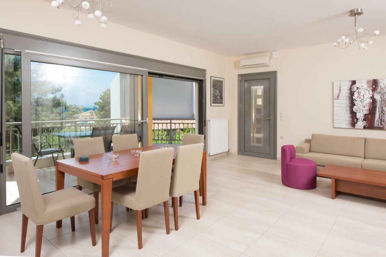 Louloudis Pool Villa Skala Rachoni  Exteriér fotografie